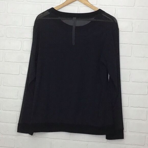 New Karma Mesh panels top sweater running training black sports top gym… - Picture 2 of 10